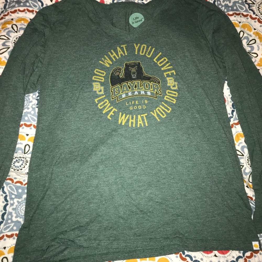 Life is good Baylor bears long sleeve shirt